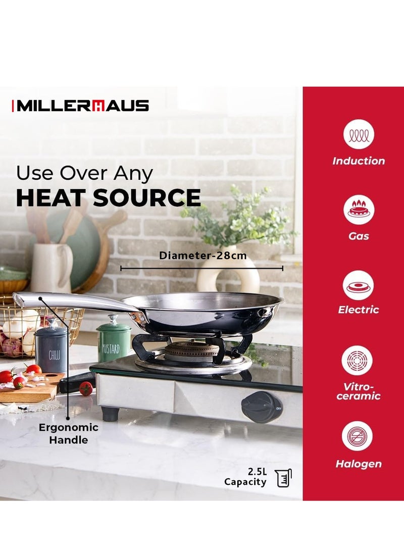 MILLERHAUS TRIPLY FRYPAN 28 CM - Image 3