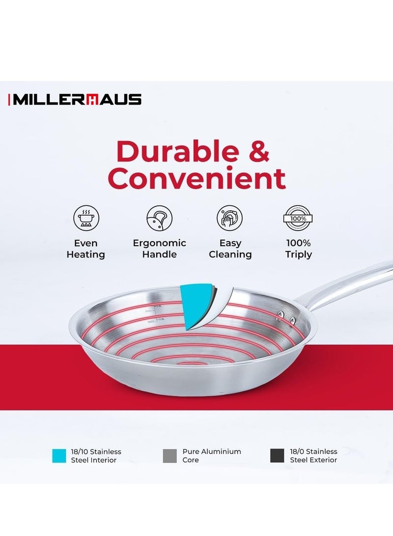 MILLERHAUS TRIPLY FRYPAN 28 CM - Image 2