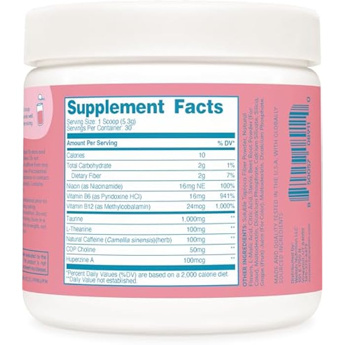Wellah Perfect Pick-Me-Up (Black Cherry) 30 Servings - Energy Boost Drink Mix - Image 4