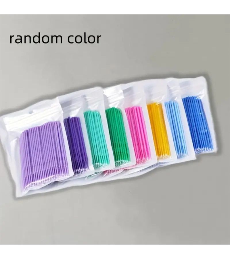 70 Disposable Micro Brushes Fine Tip Applicator Random Color 70pcs - Image 5