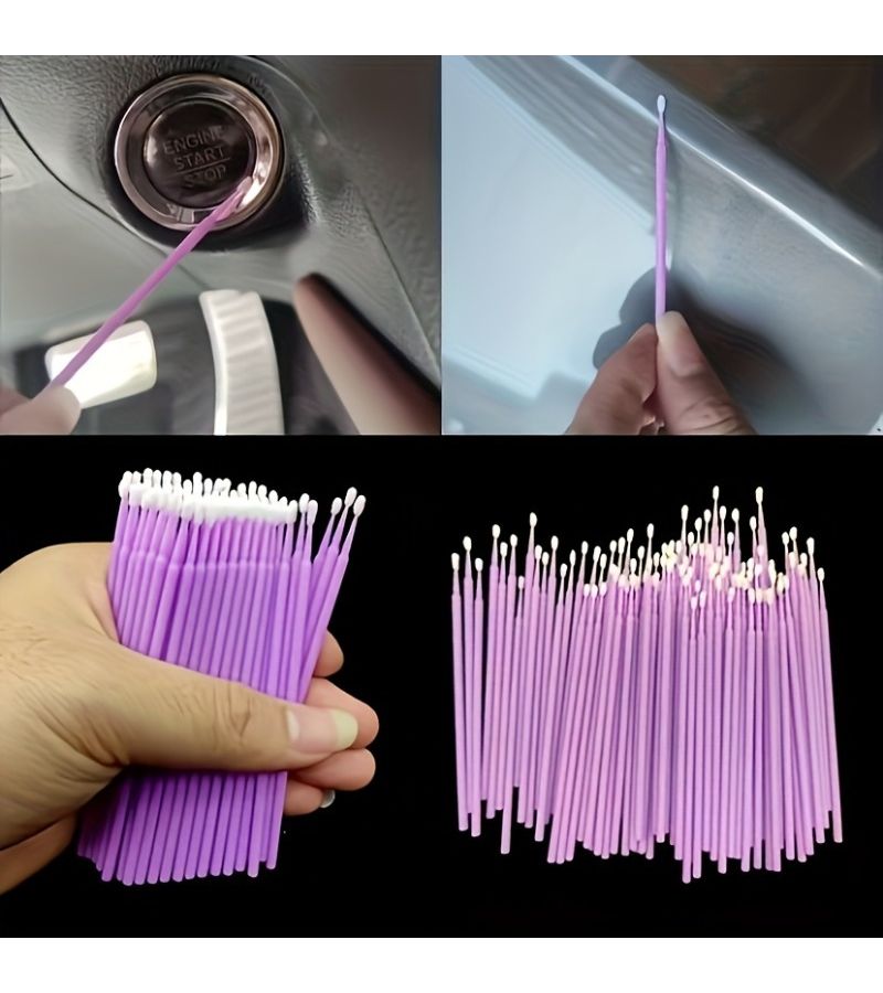 70 Disposable Micro Brushes Fine Tip Applicator Random Color 70pcs - Image 1