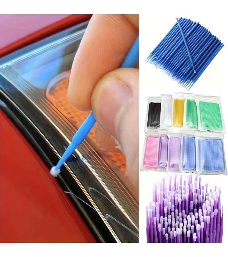70 Disposable Micro Brushes Fine Tip Applicator Random Color 70pcs - Image 4