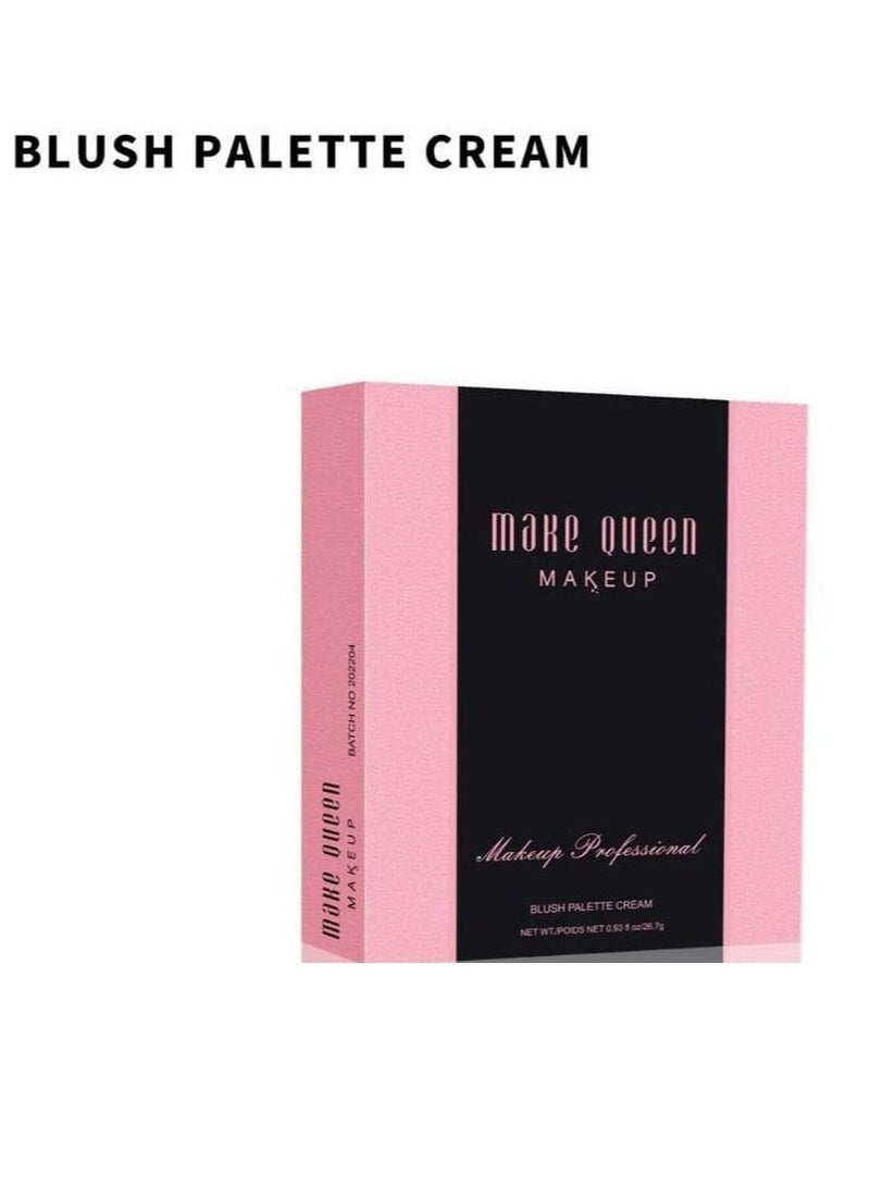 Make Queen Makeup Blush Creamy Palette Of 12 Colors  - Image 3