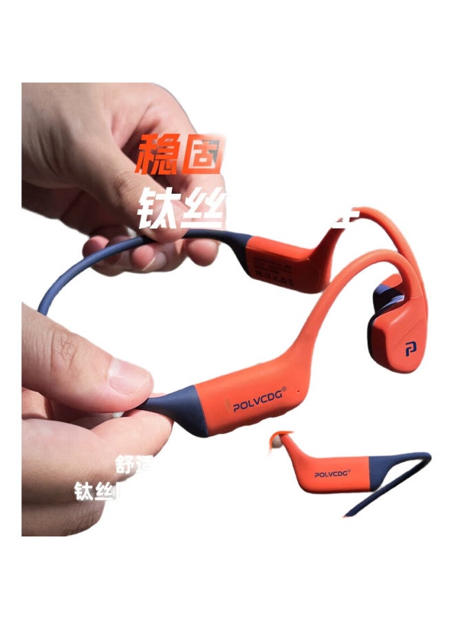POLVCDG X16 Bone Conduction Bluetooth Headphones Open-Ear Wireless Sports Headphones Running Professional Swimming Headphones Fitness Cycling Non-In-Ear Waterproof Sweatproof Drop-Proof Ultra-Long Bat - Image 3