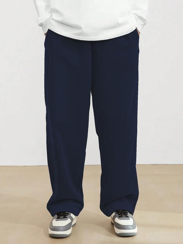 SMOWKLY Men's Premium Cotton Blend Relaxed Fit Stretchable & Comfortable Sweatpant Trouser | Flexible Elastic Waist with Drawstring Lower for man |Pant for Causal & Formal Wear |Gym Joggers - Image 2