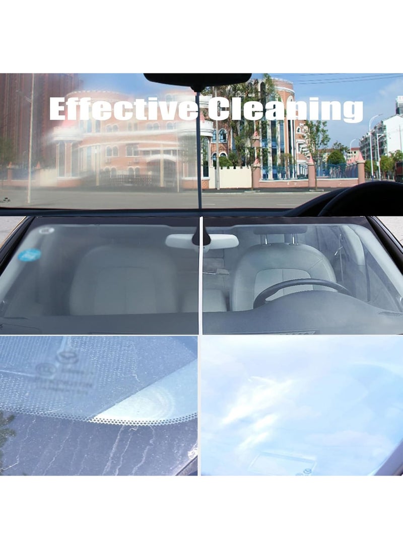 SOLARAE Car Glass Cleaner, 2 Pcs Car Windshield Water Repellent Spray with 2 Towel and 2 Sponge, Glass Coating for Windshield, Car Glass Oil Film Removal Agent, Hydrophobic Coating, Anti Fog Anti Rain Agent - Image 3