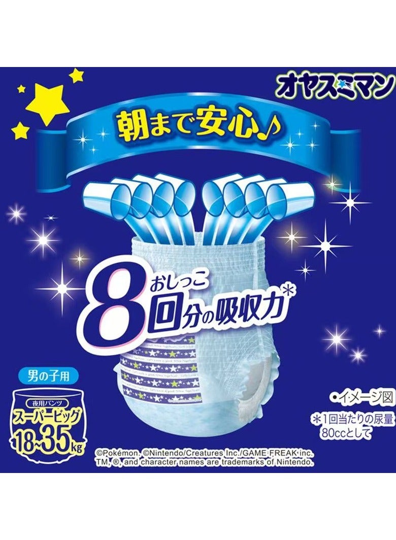 Moony Unika Moony Sleeping Pants Style Men's Baby Diapers XL-XXL 13-28kg, 22 PCS  - Image 2