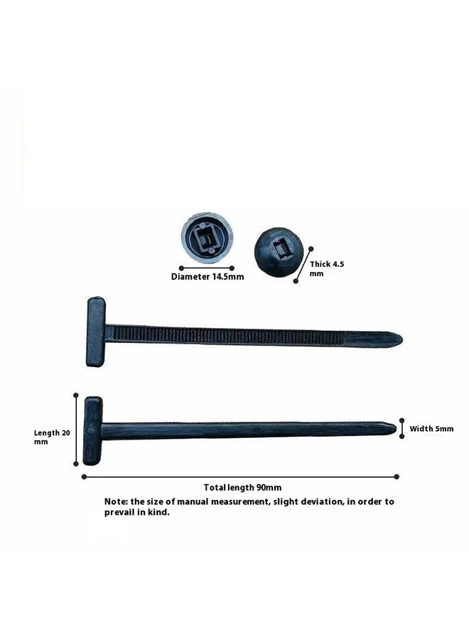50pcs Nylon Universal Cable Tie Buckles, Heavy Duty Self-Locking Nylon Cable Tie Holders, New Multi-Function Cable Tie Buckles, Push-In Cable Ties, Suitable For Daily Car Maintenance  - Image 4