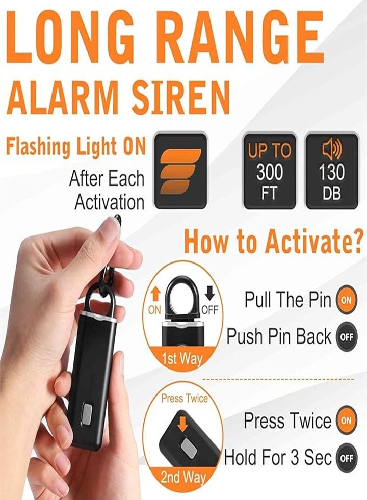 Women's Safety Keychain - Loud 130 dB, Multi-Function Flashlight  - Image 4