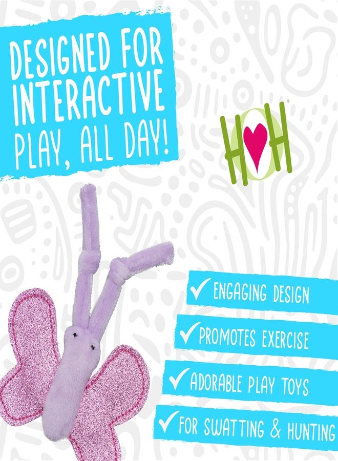 HuggleHounds HuggleKats Cat Toys - Kitten Toys for Bored Indoor Cats, Perfect for Moving, Exercise, Biting & Chewing - Bindies (2 Pack) - Image 2
