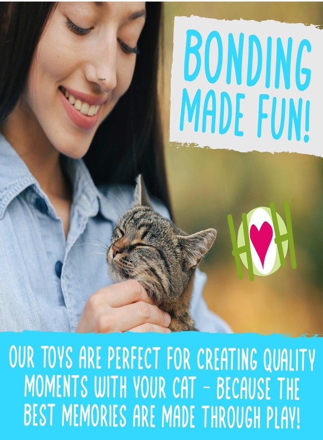HuggleHounds HuggleKats Cat Toys - Kitten Toys for Bored Indoor Cats, Perfect for Moving, Exercise, Biting & Chewing - Bindies (2 Pack) - Image 5
