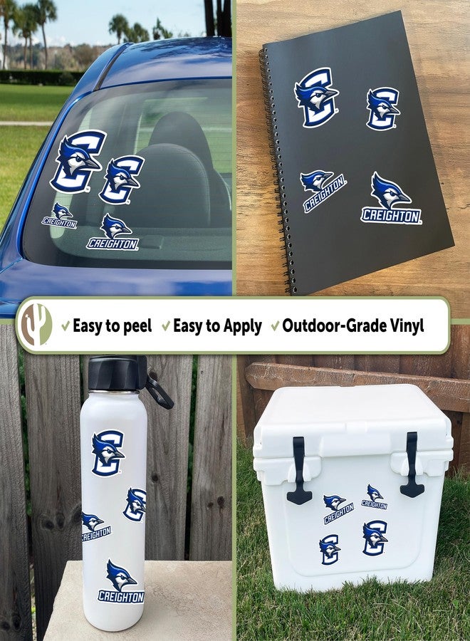 Desert Cactus Creighton University Sticker CU Bluejays Sticker Vinyl Decals Laptop Water Bottle Car Scrapbook Sheet T1 (Type 1-1) - Image 2