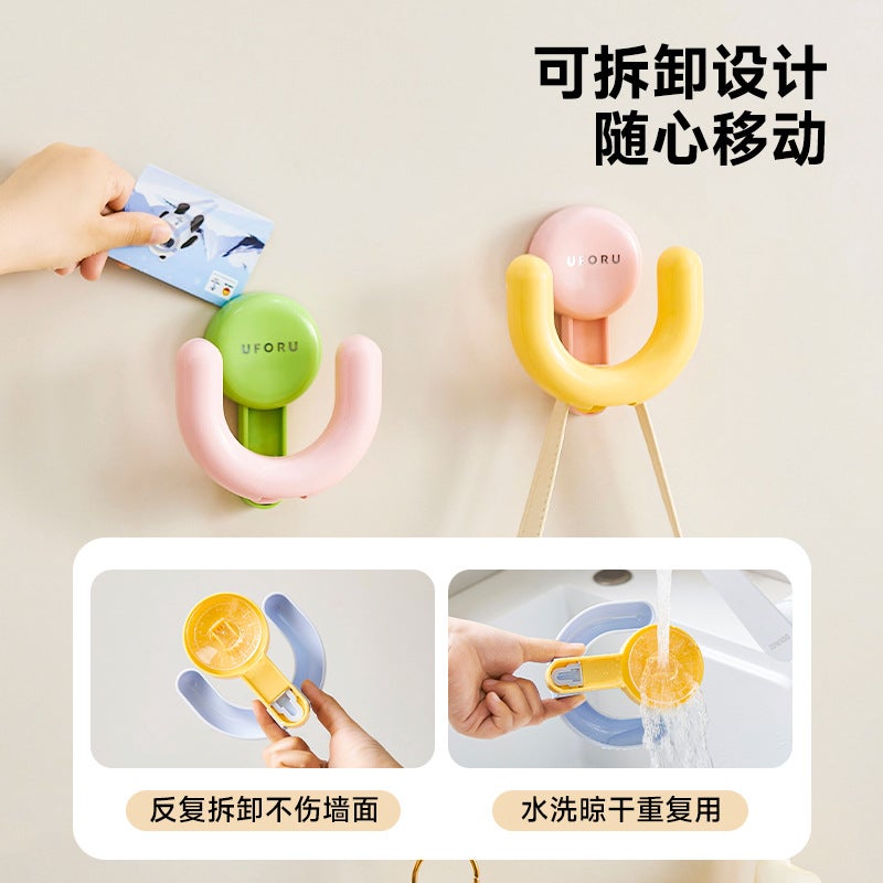 Dopamine Suction Cup Hook Vacuum Press-Type Wall-Mounted Punch-Free Bathroom Bathroom 5 Kg Load-Bearing Strong Sticky Hook - Image 3