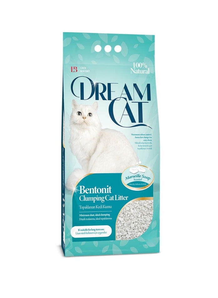 DREAM CAT High performance Absorption And Clumping Cat Litter With Soap Scent  20 Liters 16KG