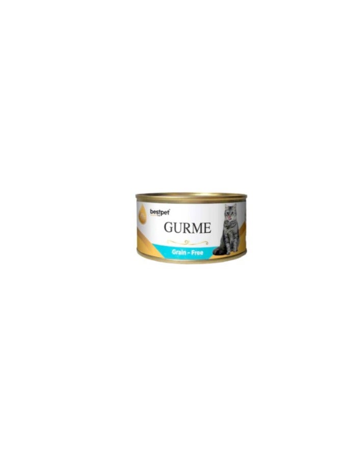 بيست بت Gurme Wet Food Chunks with Tuna & Anchovy in Jelly for Adult Cats
