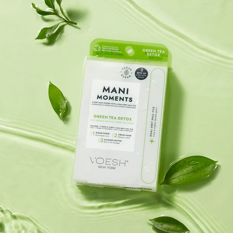 Voesh Voesh Mani Moments Duo - 3 Step-Green Tea Detox Kit(2sets)