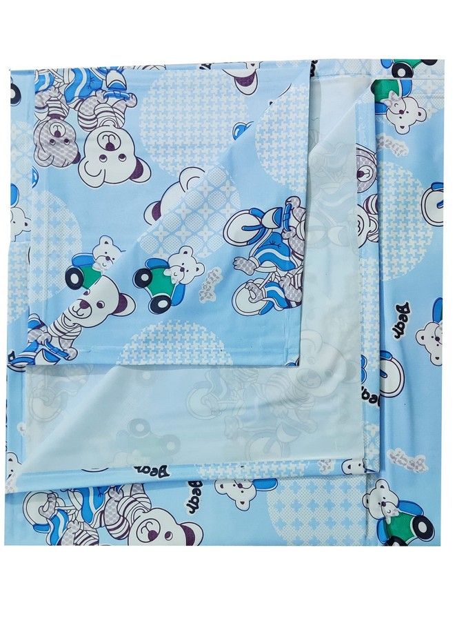 Ecosoft Plastic Sheetpvc Sheet For Kidsrubber Sheet For Babiesbed Wetting Protector(90 X 135 Cm) (Blue Bear)  - Image 2