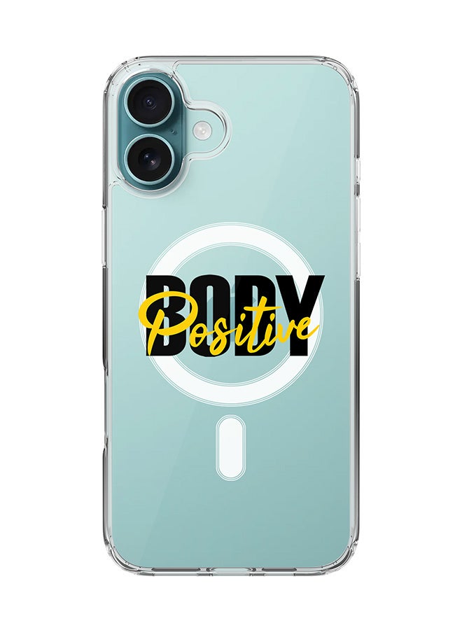 Stylizedd For iPhone 16 Plus Case [Compatible with MagSafe] Slim Magnetic cover Clear Phone Case - Body Positive - Image 1