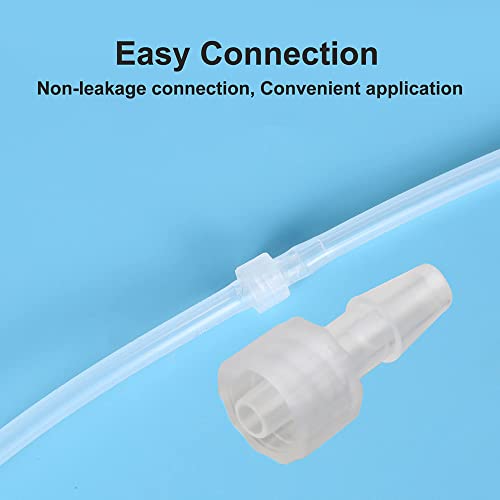 MEETOOT 10pcs Male Luer Lock 3/16" Polypropylene Hose Barb Adapter for Laboratory Biochemical/Analytical Instruments, Food Machinery and Aquarium Equipment - Image 5