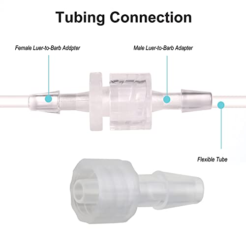 MEETOOT 10pcs Male Luer Lock 3/16" Polypropylene Hose Barb Adapter for Laboratory Biochemical/Analytical Instruments, Food Machinery and Aquarium Equipment - Image 4