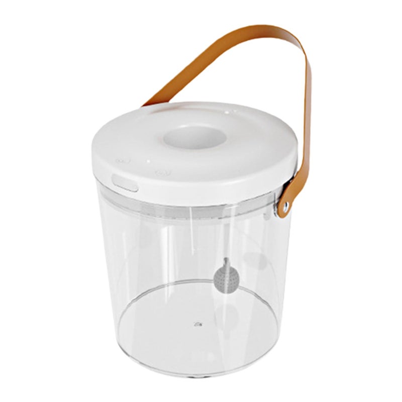 White Mini Fish Bowl Rechargeable Aquarium Quiet Circulation Tank For Kids Bait Storage - Image 2