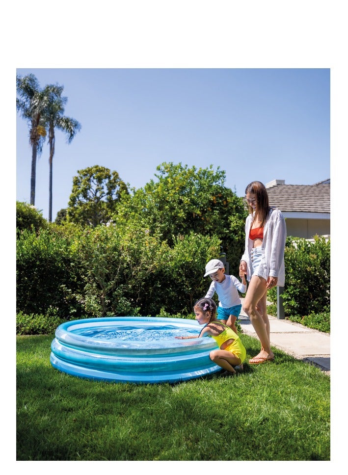 Intex Blue Bliss Splash Kiddie Pool – Inflatable Pool with Mosaic Tile Print Floor for Kids - Image 3