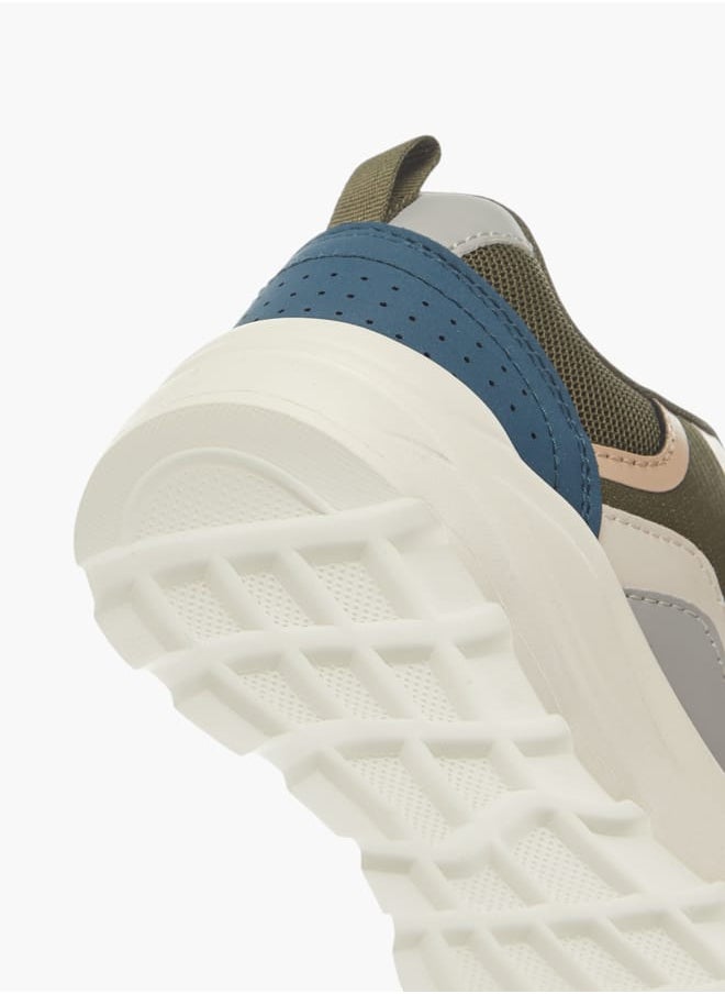 LBL by Shoexpress Boys Panelled Sneakers With Hook And Loop Closure  - Image 5