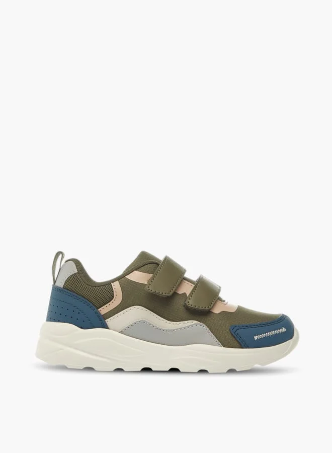 LBL by Shoexpress Boys Panelled Sneakers With Hook And Loop Closure