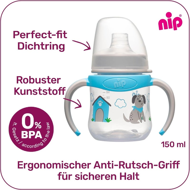NIP Polypropylene Baby Bottle with Soft Silicone Spout, 150ml for Babies 6 Months+ - Image 4