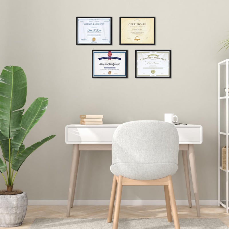 Lavezee 8.5x11 إطار الصورة السوداء عرض 8.5 × 11 بوصة ملصق الصورة الملصق أفقي ورأسي للجدار أو الطاولة 1 حزمة - Image 3