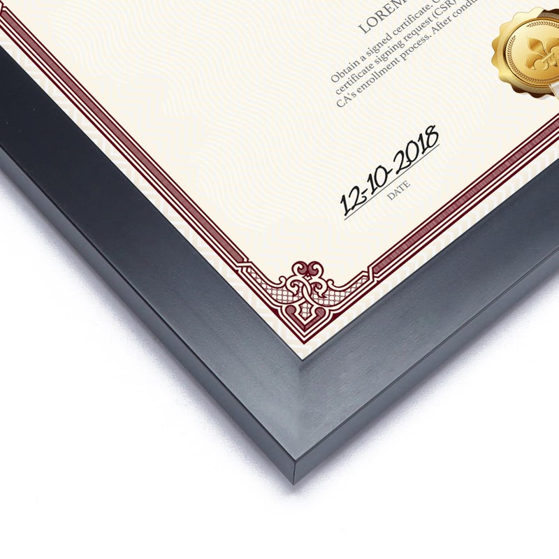 Lavezee 8.5x11 إطار الصورة السوداء عرض 8.5 × 11 بوصة ملصق الصورة الملصق أفقي ورأسي للجدار أو الطاولة 1 حزمة - Image 5