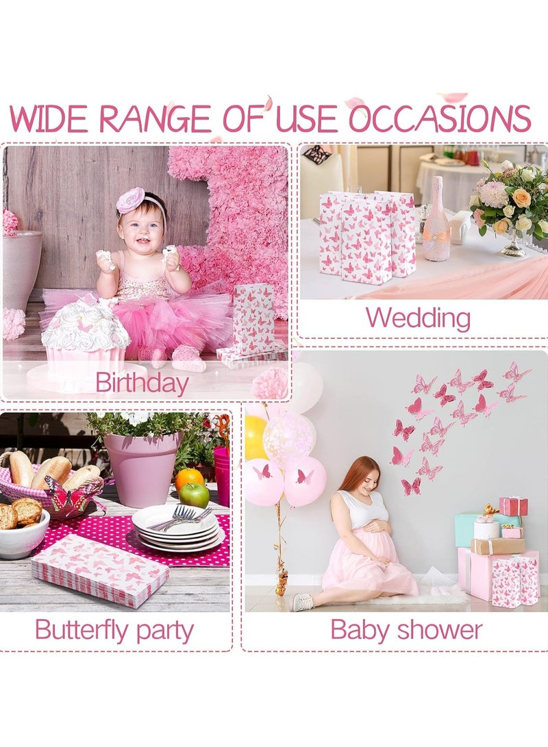 عام “أكياس تفضيل لحفلات الفراشات، 50 حقيبة ورقية آمنة بتصميم تدرج الفراشات، أكياس تفضيل لحفلات الفراشات، تزيينات حفلات الفراشات، أكياس وجبات خفيفة جيدة للفتيات، لوازم عيد ميلاد للسيدات.” - Image 3