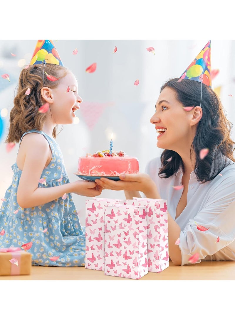 عام “أكياس تفضيل لحفلات الفراشات، 50 حقيبة ورقية آمنة بتصميم تدرج الفراشات، أكياس تفضيل لحفلات الفراشات، تزيينات حفلات الفراشات، أكياس وجبات خفيفة جيدة للفتيات، لوازم عيد ميلاد للسيدات.” - Image 4