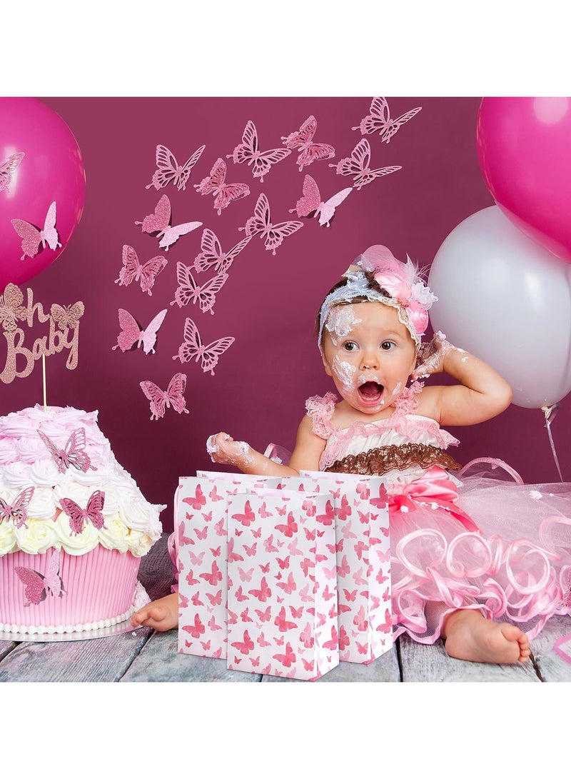 عام “أكياس تفضيل لحفلات الفراشات، 50 حقيبة ورقية آمنة بتصميم تدرج الفراشات، أكياس تفضيل لحفلات الفراشات، تزيينات حفلات الفراشات، أكياس وجبات خفيفة جيدة للفتيات، لوازم عيد ميلاد للسيدات.” - Image 5