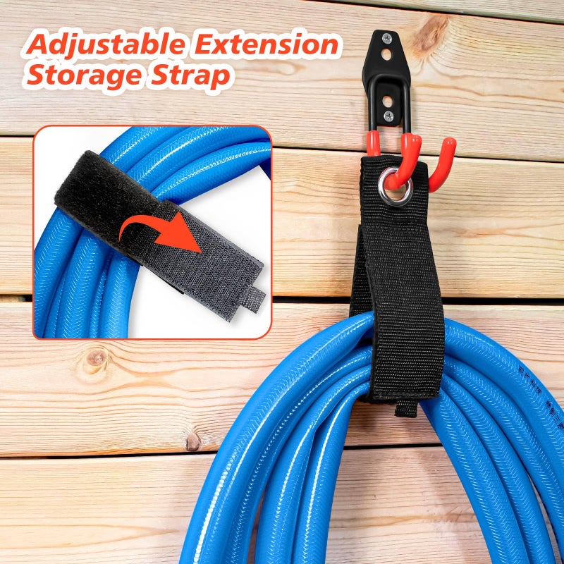 MIKRUI 30 Pack Heavy Duty Garage Hooks,Solid Steel Wall Mount Hangers,with Anti-Slip Coating,for Hanging and Organising Ladder,Bike,Ropes,Broom,Garden,Yard and Power Tools - Image 4