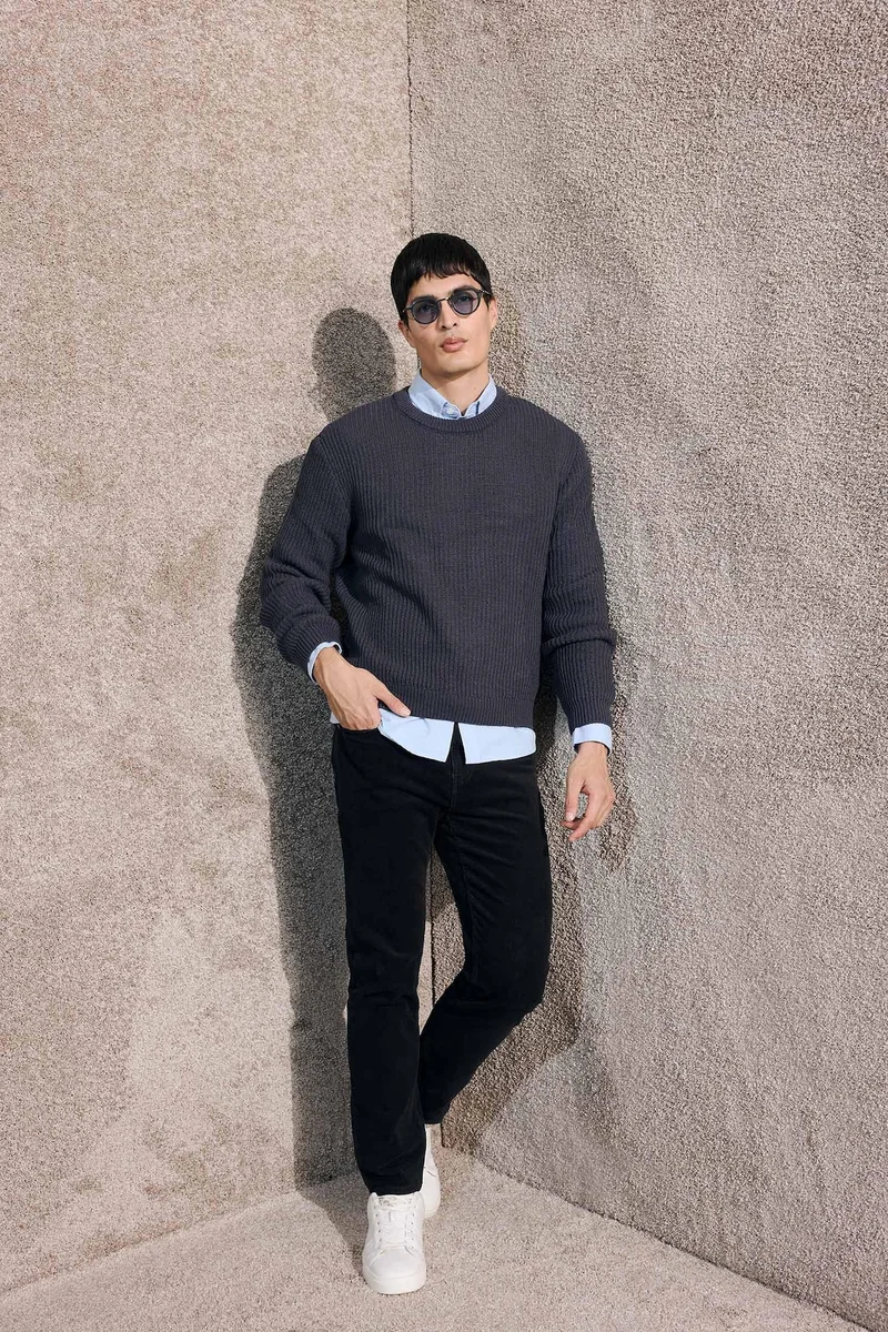 Regular Fit Velvet Trousers