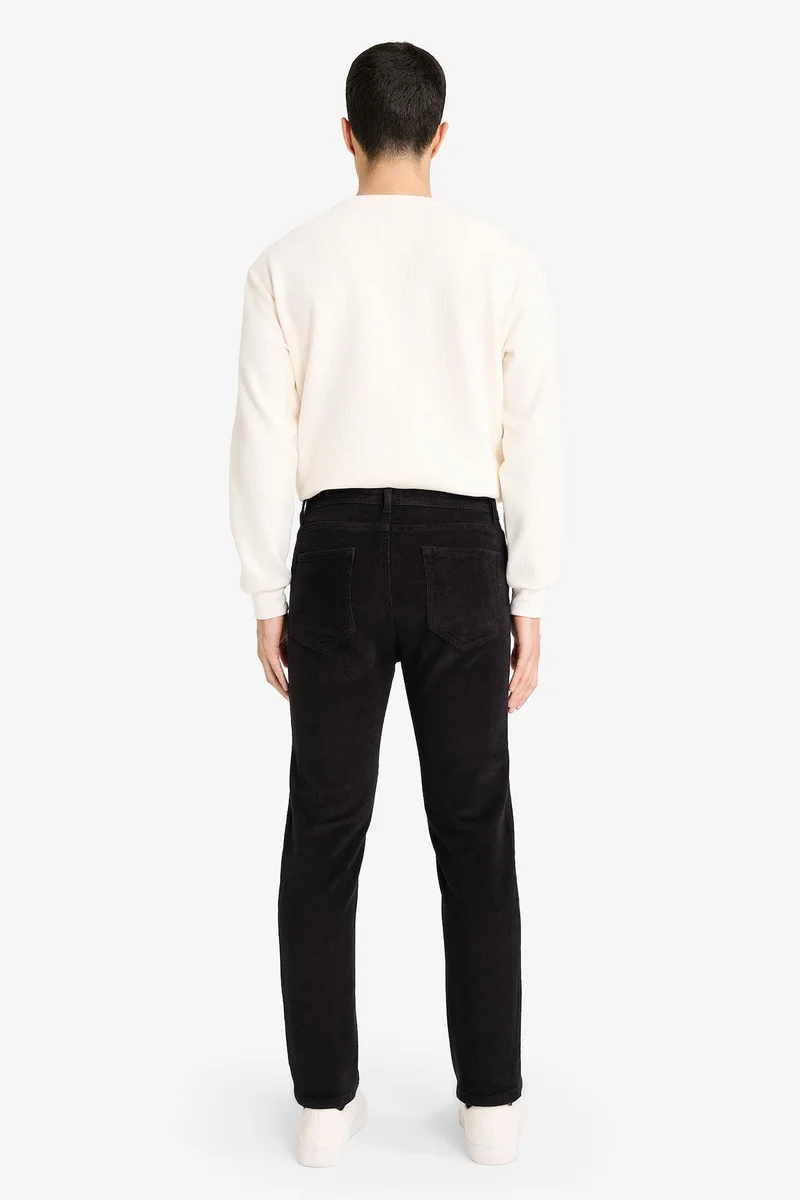 Defacto  Regular Fit Velvet Trousers for Men | Best Price UAE