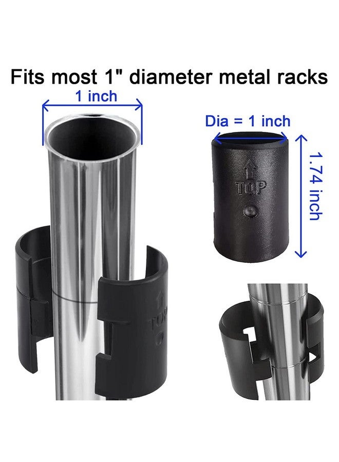 WAFJAMF WAFJAMF 18 Pack Wire Shelving Shelf Lock Clips for 1" Post- Shelving Sleeves Replacements for Wire Shelving System  - Image 4