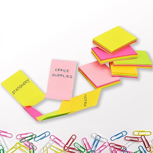 COI Cute Sticky Notes Memo Notepad Daily | Pocket | Index Planner for Home | School | Office 500 Sheets (Approx) - Image 2