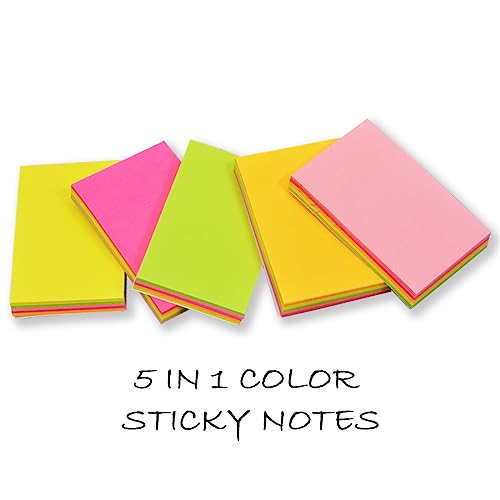 COI Cute Sticky Notes Memo Notepad Daily | Pocket | Index Planner for Home | School | Office 500 Sheets (Approx) - Image 4