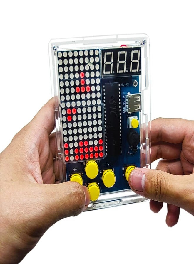 Gikfun Soldering Practice Kit with 4 Retro Games - DIY Electronics Project for STEM Learning, School, Home w/ Acrylic Case EK1987 - Image 1