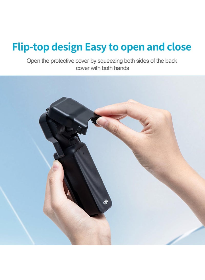 Camera Lens Caps for DJI Osmo Pocket 3, 2-in-1 Flip-Open Protective Lens Cap&Screen Protector, Gimbal Lens Protector Cap for DJI Osmo Pocket 3 Camera Lens Screen  - Image 5