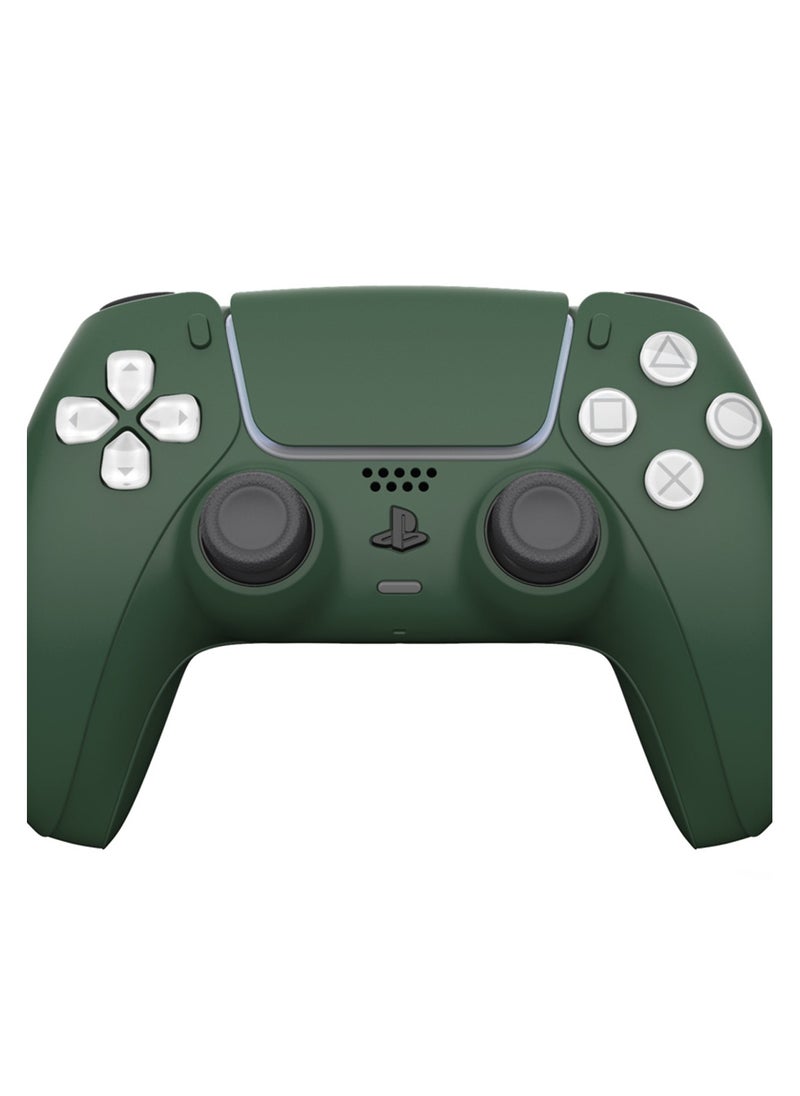 Craft CRAFT by MERLIN PAINTED PLAY STATION 5 DUAL SENSE WIRELESS CONTROLLER GREEN EDITION  - Image 2