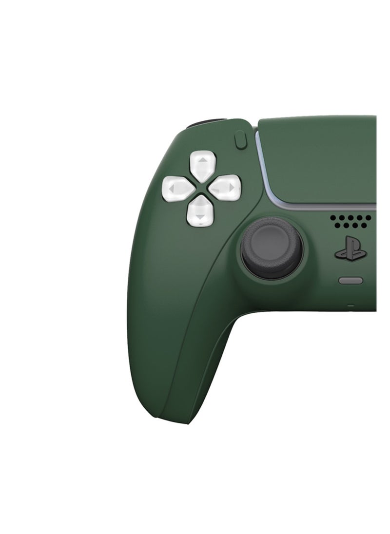 Craft CRAFT by MERLIN PAINTED PLAY STATION 5 DUAL SENSE WIRELESS CONTROLLER GREEN EDITION  - Image 3