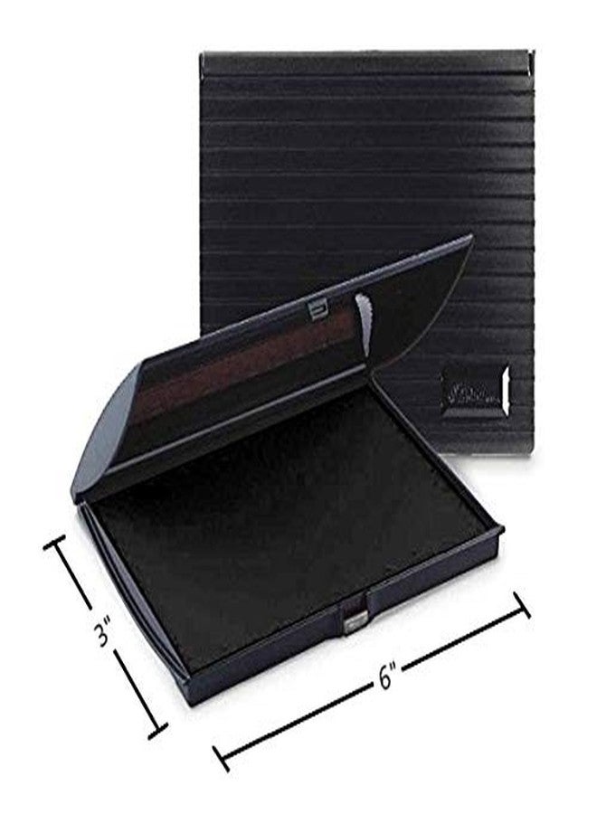 Infusion 3" x 6" Large Stamp Ink Pad for Rubber Stamps, Your Go to Large Stamp Ink Pad for Bright Color, Even Coverage and Durability, Black Stamp Pad - Image 2