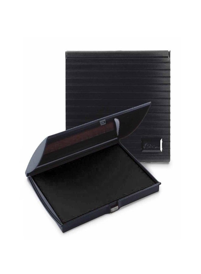 Infusion 3" x 6" Large Stamp Ink Pad for Rubber Stamps, Your Go to Large Stamp Ink Pad for Bright Color, Even Coverage and Durability, Black Stamp Pad - Image 1