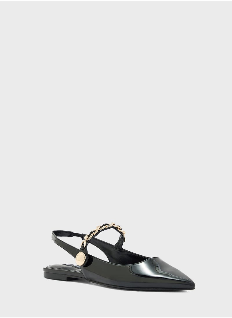NINE WEST - Pointed Toe Flat Sandals - Image 1