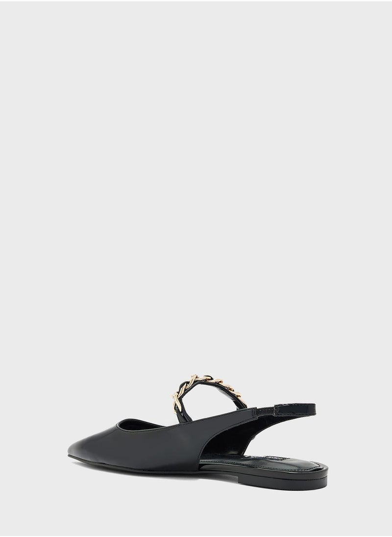 NINE WEST - Pointed Toe Flat Sandals - Image 1