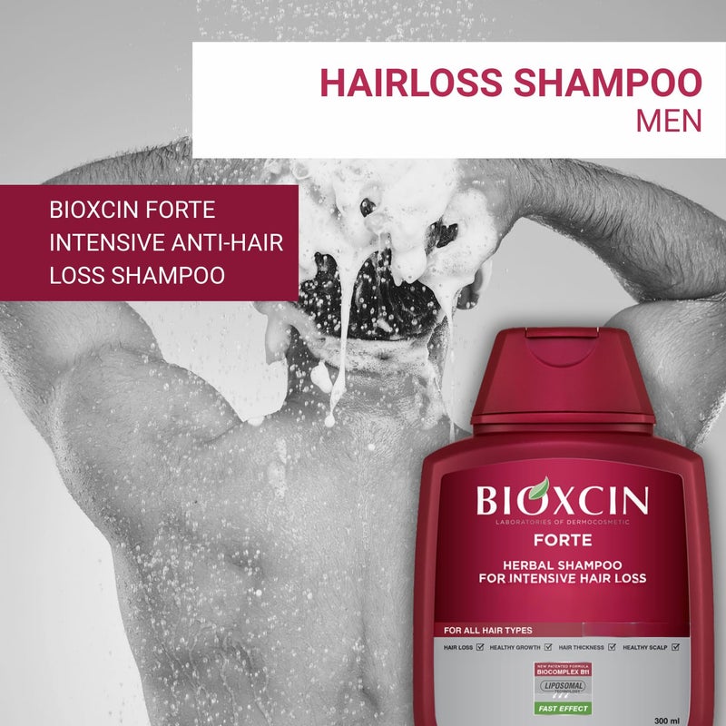 BIOXCIN شامبو فورت لتساقط الشعر 3 قطع في علبة - Image 3