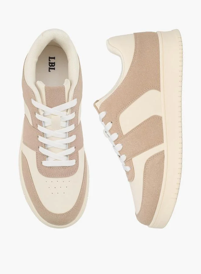 ال بي ال من شو اكسبرس Men Panelled Lace-Up Ankle Sneakers